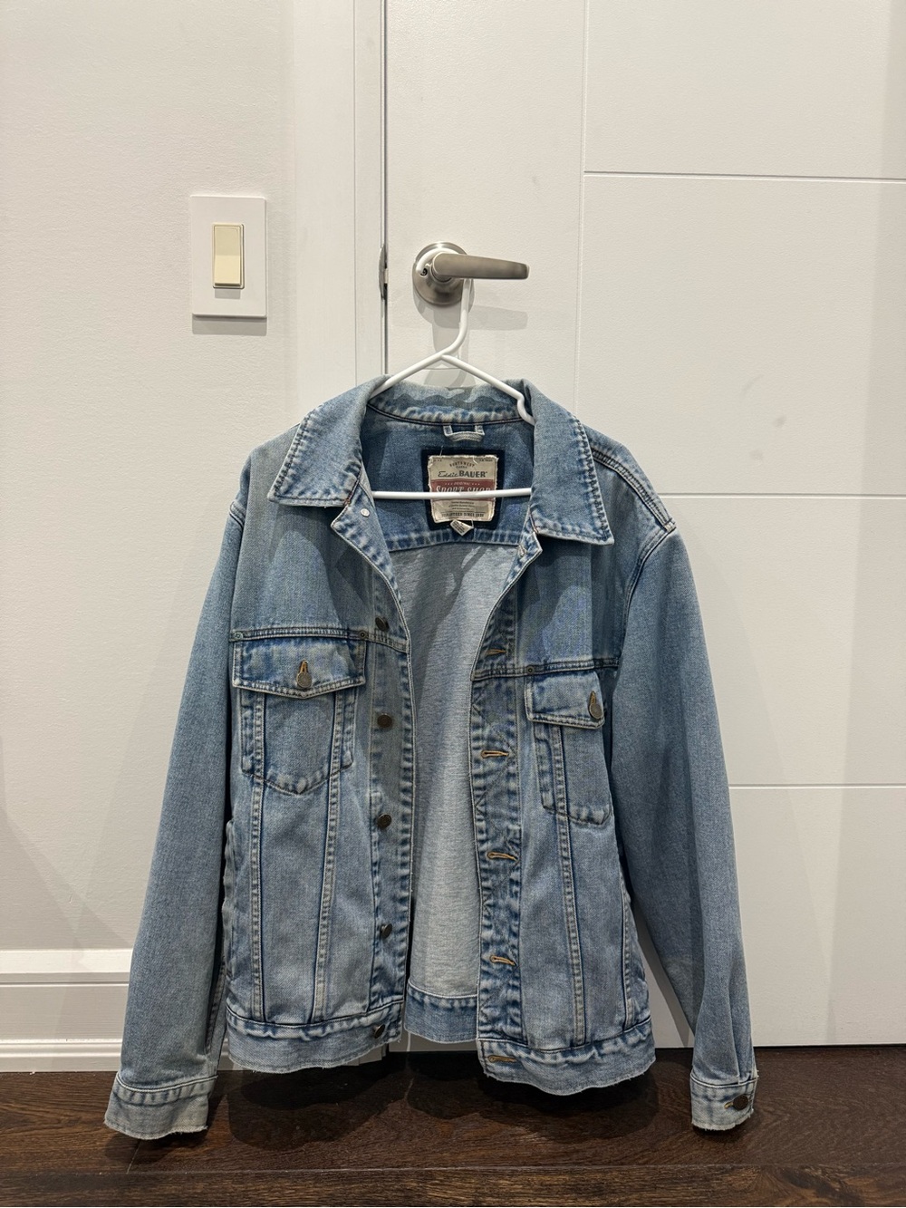 Eddie Bauer Light Blue Denim Jean Jacket